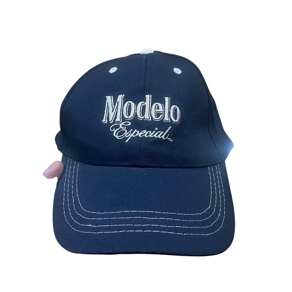 Modelo‎ Especial Adjustable Hat Navy Blue Embroidered Logo Strapback Cap